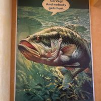 Fish Are Friends NOT Food 💗 OG Signage  at One Veg World in West Covina