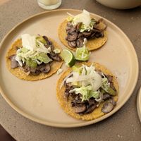 Confit mushroom tacos at Mezcla in Columbus