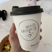 Soy latte  at Brass Monkeys Cafe  in Blackwood