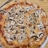 Generous serving of mushrooms! at Franco's in Leeds