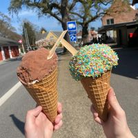 My vegan ice-cream😍 at Jægerspris Is in Jaegerspris