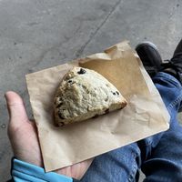 Vegan chocolate chip scone.  at TISSUE FARM in Confluence