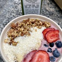 Green juice, açaí bowl  at Cocobeet in Boston