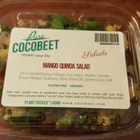 mango quinoa side salad at Cocobeet in Boston