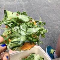 Sweet potato and cashew cheese toast  at Cocobeet in Boston