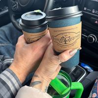 I got the January special midnight French kiss with oat milk. It's delicious and not too sweet.  at Future Grounds Coffee  in Murray