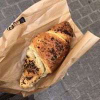 Chocolate filled croissant   at Matcha & Coffee by Mama Carmen's in Mallorca