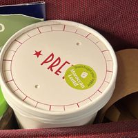 moroccan lentil soupp  at LAX - Pret A Manger - TB in Los Angeles