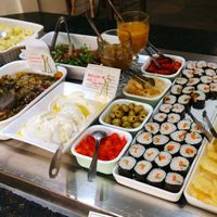Cold dishes at Cantina Vegetariana - temporarily closed in Recife