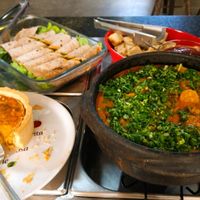 Part of the hot dishes at Cantina Vegetariana - temporarily closed in Recife