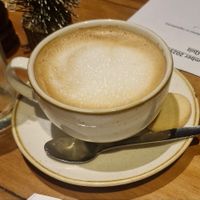 (Room for a little one menu) oat milk latte at Plough and Flail in Knutsford