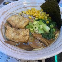 Miso based vegan ramen  at Gori Ramen in Florence