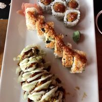 Club Vegan Earth Day Roll, Club Vegan Crunch Roll, & Dirty South Roll at Sticky Rice in Washington