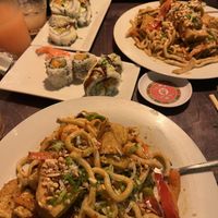 Dirty vegan, various vegan rolls and veggie balls  at Sticky Rice in Washington