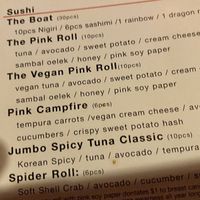 Specials menu  at Sticky Rice in Washington