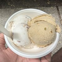 Pistachio and yuzu cheesecake at Tribeca Ice Cream in Berlin