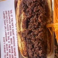 Vegan hot dog  at TAIL O' THE PUP in West Hollywood