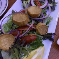 Scallops (king oyster mushrooms)   at Mama's Restaurant and Baci Cafe in Hackettstown