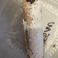 VEGAN CANOLI!!!!!!  at Mama's Restaurant and Baci Cafe in Hackettstown