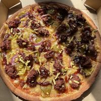 Burger Pizza  at Hell Pizza in Invercargill