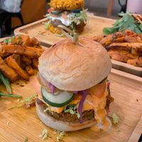 Look at that burger!  at Afterglow by ANGLOW in Central Singapore