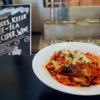 Spicy Asian noodles at Afterglow by ANGLOW in Central Singapore