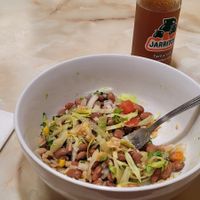 Bean and rice bowl at Mama Mayra's Kitchen in Eugene