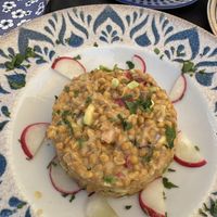 Lentil tartar  at Ses Casetes Art Cafè in Sant Mateu