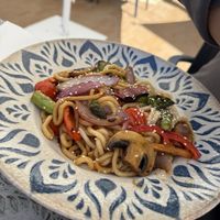 Udon noodles  at Ses Casetes Art Cafè in Sant Mateu