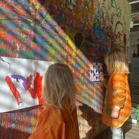 painting area at Verein Setzchaschte  in Grabs