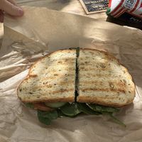 Hummus & Veggie Sandwichh  at Basque Boulangerie Café in Sonoma