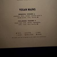 Vegan options  at Berimbau Brazilian Kitchen - Midtown in New York City