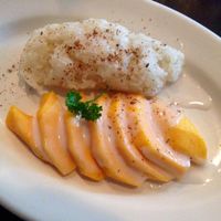 Lily Thai - Mango sticky rice dessert at Lily Thai in Rehoboth Beach