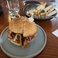 teriyaki burger  at DuLi in Beijing