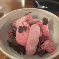 Dessert brownie  at DuLi Plant-Based Restaurant in Beijing