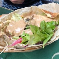 Falafel with peanut sauce   at Vegi in Tubingen