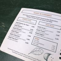 Menu   at Vegi in Tubingen