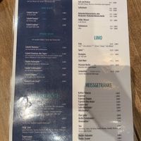 Menu at Vegi in Tubingen