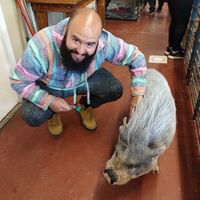 My new friend ❤️ at Ross Mill Farm Inc in Jamison