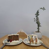 There are only a couple tables in the shop!    at Life is Sweet - 甜美生活CAKE in Beijing