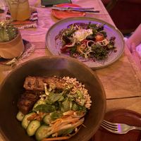 Seitan Bo-Bum and Vampiro. Absolutely delicious    at Cósmica Cocina  in Puerto Vallarta