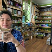 Inside  at New Earth Cafe in Coolum Beach