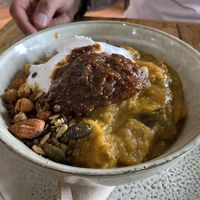 Absolutely delicious and nourishing curry at New Earth Cafe in Coolum Beach