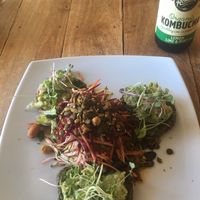 Smashed Avocado at New Earth Cafe in Coolum Beach