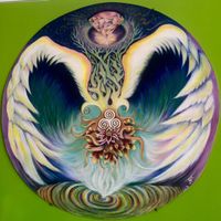 nice art at New Earth Cafe in Coolum Beach