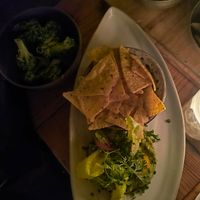 Guacamole and broccoli at Entrepotes in Marrakech