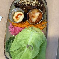 Korean bbq seitan wraps   at Lulu Green in Boston