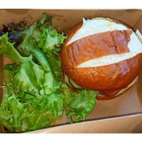 Honey Glazed Crispy Chick'n Sandwich at Lulu Green in Boston