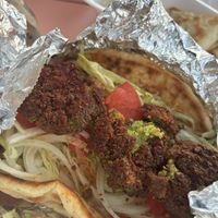 Falafel wrap, no garlic sauce/feta/tzatsiki  at The Gyro Joint in Pompano Beach