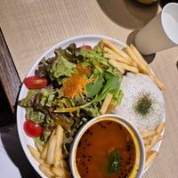 Rice with dal soup at Brasserie Yamabiko in Hakone